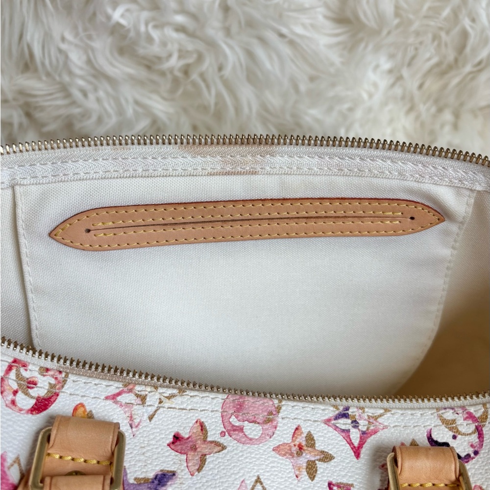 β¨π¦ Louis Vuitton π¦β¨ Speedy 35 Richard Prince Aquarelle Watercolor - Picture 15 of 16